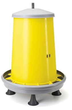 eivolution 5kg Futterautomat für Geflügel – Robuster Futterspender für Hühner, Wachteln und Enten – Einfache Futterhandhabung und Sauberkeit