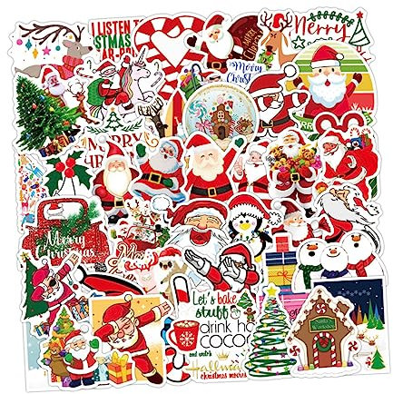 OSALADI 150 Aufkleber buch sticker weihnachtsmotiv weihnachtsdeko beleuchtet innen weihnchtsdeko Weihnachts-Vinyl-Wasserflasche Weihnachtsfenster haftet Laptop Applikationen PVC