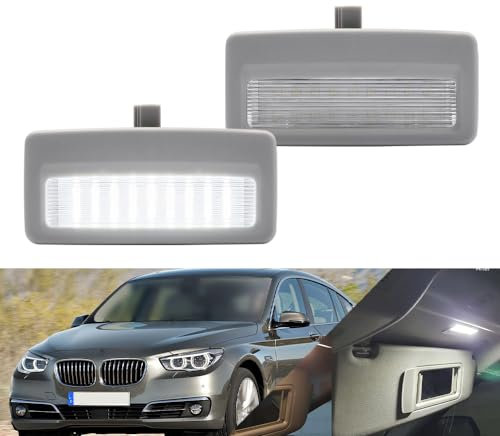 NSLUMO SMD LED Module Schminkspiegelbeleuchtung passend für B.M.W 5er F07 GT Gran Turismo F10 F11 F18 7er F01 F02 F03 F04 LED Module für die Schminkspiegelbeleuchtung 2 Stück