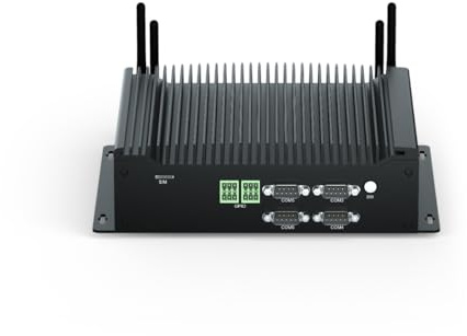 VENOEN Mini PC Industrial, Core i5 10210U, 16 GB de RAM 256 GB SSD, PC sin Ventilador W11, RJ45 LAN, HD1.4, EDP, Tipo-C 4K, RS232 / RS485 COM, GPIO de 6 Pines, Can Bus, WiFi de Doble Banda