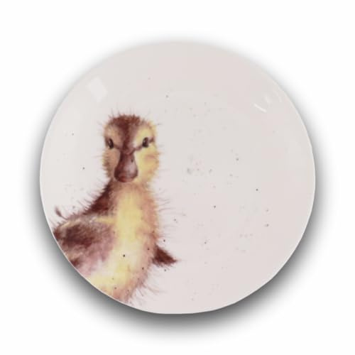 440s Wrendale Designs Porzellan Dessert-Teller Enten-Küken ca. 16,5cm D für Kekse & Süßes mit niedlichem Motiv von der britischen Künstlerin Hannah Dale zum Essen servieren und als Oster-Geschenk