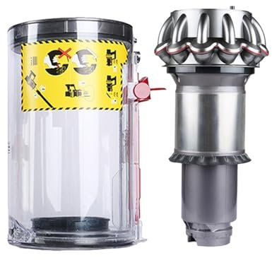 Sostituzione del Filtro HEPA Shell Motor Cyclone Dust Cup. Compatibile for Dyson V10 Robot Aspirapolvere Accessori Parti 969509-01 (Schwarz : US V10-03)