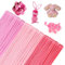 300 pezzi Scovolini pipa Flessibili Steli di Chenille Bastoncini Decorativi in Ciniglia Scovolini per Artigianato Scovolini Colorati per Lavoretti per Artigianato, Fai Da Te (Rosa)