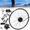Wasserdichter Fahrradumbausatz Elektrofahrradumbausatz, 24V 36V 48V 250W 350W 500W Heckantriebsmotor, mit Controller und Controllertasche, 20 24 26 27,5 28 29 Zoll 700C Hinterrad,48V3