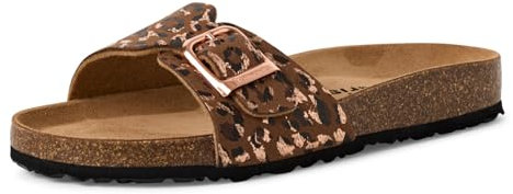 Tamaris Pantolette Damen Flach braun,EU 38