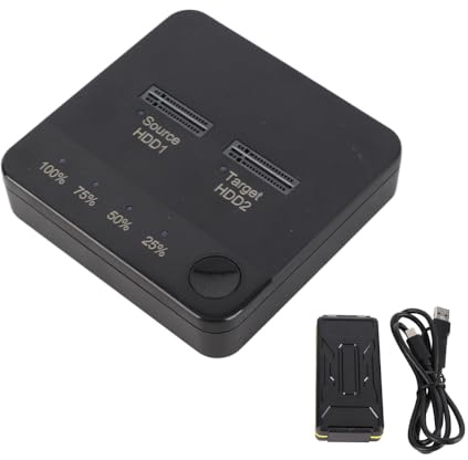 Duplicador SSD M.2, clonador de disco duro, doble bahía y base sin conexión, lectura de 1 Gbps, estación de acoplamiento USB C a SATA, para transmisión de datos SSD antigua B Key B M Key
