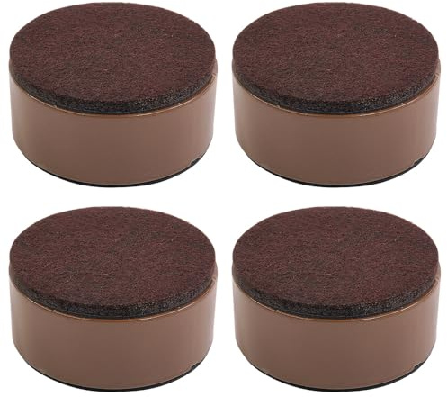 Tiardey Lot de 4 Patins surélevés en Acier au Carbone pour rehausseurs de Meubles, rehausseurs de lit de 60 mm de diamètre, rehausseurs de Hauteur de 30 mm pour canapés, Tables Basses, armoires