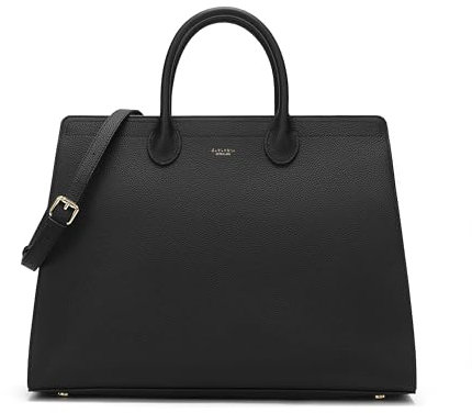 Carlheim, Gotland Genuine Leather collection, Elise Genuine Leather Handbag (Black)