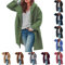 Generisch Bunte Winterjacke Damen Outdoor Jacken Für Damen Wasserdicht Mantel Winter Damen Dünne Jacke Damen Mantel Wolle Mädchen Übergangsjacke Anzugweste Damen Herbstjacke Damen Große Größen
