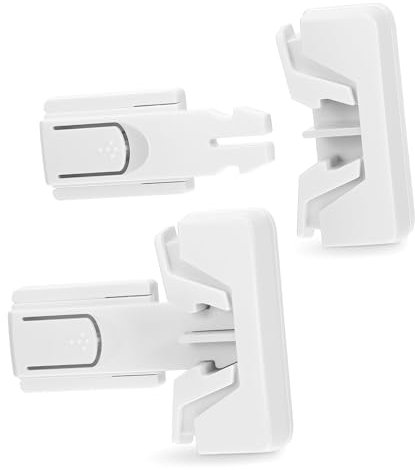 IWOWHERO 2stücke Schloss Für Kühlschrank Schrankschloss Selbstklebend Kindersicherung Möbel Türschloss Für Gefrierschrank Sicherheitsverschluss Für Schränke