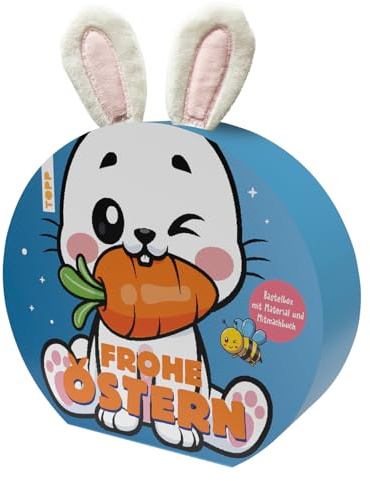 Bastelbox Ostern. Mit Anleitungen, Bastelmaterial und Mitmachbuch. 6 Anleitungen, buntes Bastelmaterial, Mitmachbuch (16 Seiten, A5, Softcover)