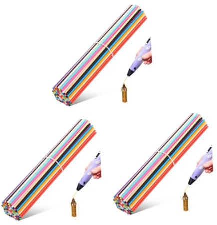 Gatuida 3 Sätze Druckstift Filament-nachfüllungen Für 3d-stifte 3d-malstift 3d-stifte Für Im Alter Von 10-12 Jahren 3d-stiftfilament Filament Für 3d-drucker Plastik 110 Stück * 3