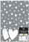 Eurowrap Geschenkpapier mit Herzen, Silberfarben und Weiß, für Hochzeiten, Valentinstag, Geburtstag, 2 Bögen und 2 Geschenkanhänger, 50 x 70 cm