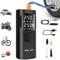 ELZO Tyre Inflator Cordless, 7500mAh 150PSI Smart Electric Air Compressor with Accurate Digital Pressure Gauge and LED/SOS Light, 3X Fast Inflation for Car, Motorcycle, Bike, Ball, Inflatables