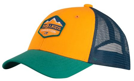 Trollkids Femund Summer Cap Sahara Sunset/Madeire Blue, Gr. 50