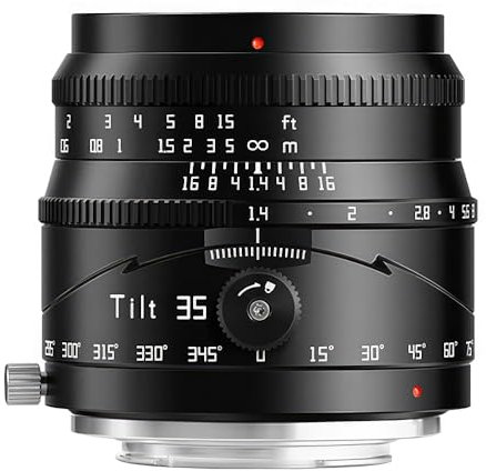 TTartisan Obiettivo tilt F1.4 APS-C da 35 mm per Fijifilm, grande apertura e messa a fuoco manuale, compatibile con fotocamera Fuji X-A1.X-A10.X-A2.X-A3.X-A5.X-A7;X-M1;X-H1.X-H2