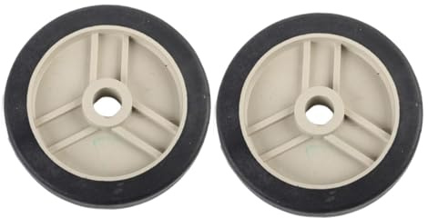 MFMEXUL 2 Pieces Air Compressor Wheels for Easy Mobility Practical Repairing Wear Resistant Replacement Screws Not Included, 5 inch