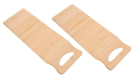 SHERCHPRY 2 Pezzi Lavatoio Mini Lavamani ASSE per Bucato a Mano Lavabiancheria Strumento per Il Lavaggio delle Mani Stendibiancheria Lavamani per Bucato Piccolo Tagliere in Legno bambù