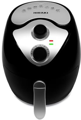 YEUKYEA 3.8L Small Air Fryer, Mini and Compact, Manual Control, 200°C Rapid Heating, 30-Min Timer, Non-Stick Basket, Energy Efficient, Low Wattage Air Fryer for Caravan & Travel, Kitchens