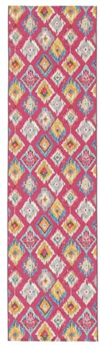 RugVista Kirra Ikat Teppich - Rosa/Mehrfarbig 80x300