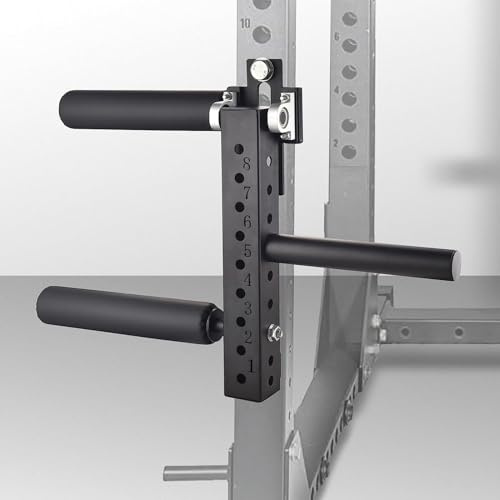 ZENVOKE Beinstreckereinsatz für Rack | Höhenverstellbarer Beinstrecker Aufsatz Für Kniebeugenständer | Heimtrainingsgerät für Beintraining zu Hause