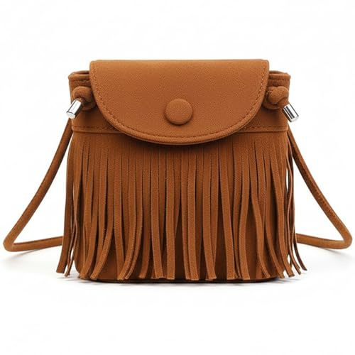 Nhgkju Kleine Handtasche mit Quaste- Hippie Kostüm, Retro Satteltasche Mode Crossbody Umhängetasche Damen, Boho Y2K Vintage 70er Mode Umhängetasche - Flower Power Accessoires