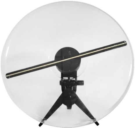 Gettimore 3D Hologramm Lüfter mit 700 Video Bibliothek, BT Konnektivität, hohe Helligkeit LED Display für Android und iOS Geräte, Fernbedienung, 1920x1080 Auflösung