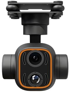 Drone Gimbal, Caméra D'imagerie Thermique Haute Définition C12 2K, Suivi Dynamique À Cardan À Double Lumière Stabilisé À Trois Axes, Compatible for DJI,Parts