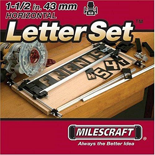 Milescraft 2202 1-1/2-Inch Horizontal Character Template Set for Milescraft Sign Making System by Milescraft