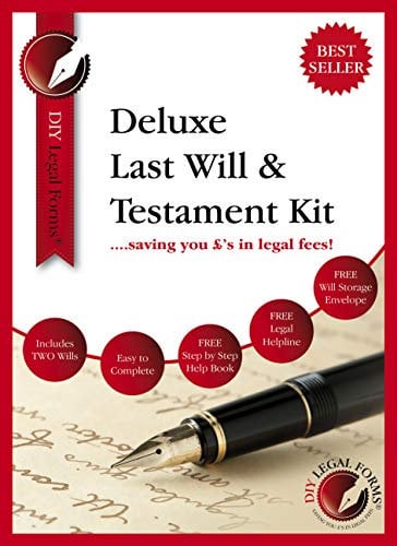 DIY Legal Forms Deluxe Last Will and Testament Kit 2020-21 Edition Anwälter zugelassen Für bis zu zwei Personen