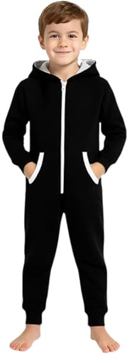 A2Z 4 Kids Camouflage Fleece Onesie Hooded Sleepsuit Ages 5-13 | Soft Plush Camo Fleece All-in-One Pyjama for Warm Cozy Sleepwear