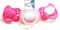 Griptight 3 Orthodontic Soothers (Silicone) 0 Months+ (Pink)