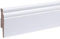 Leiste24 Fußleiste Berliner - Hamburger Profil 80 x 17 x 2.400mm Weiss | stabiler MDF-Kern | integrierter Kabelkanal und Clipfräsung | Sockelleisten weiß 80mm