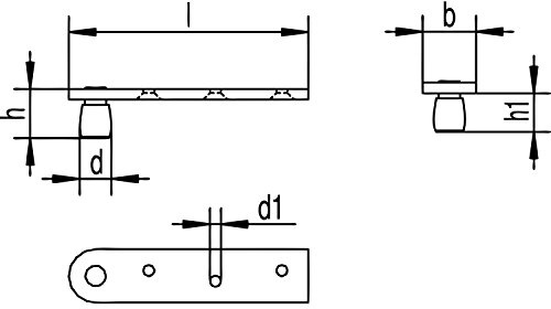 Führungsrolle, 12 mm, Stahl gelb passiviert