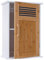 Mendler Hängeschrank HWC-A85, Badschrank Wandschrank Bambus, 52x35x21cm weiß