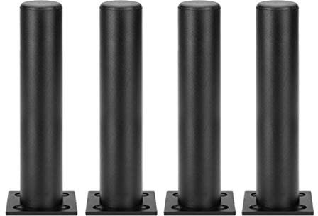 4 Pieds de Meubles réglables Pieds de meuble en aluminium Pieds de support en métal Pieds de canapé Pieds d'armoire Pieds de Table en Métal,Matériau épais,noir(30cm)