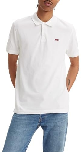 Levi's Herren Housemark Polo T-Shirt, White +, L EU