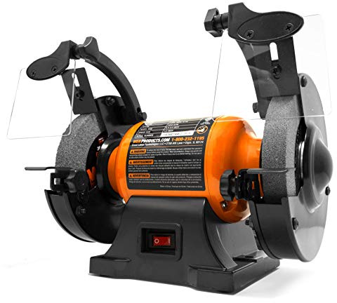WEN BG4260 2.1-Amp 6-Inch Single Speed Bench Grinder, Orange,black