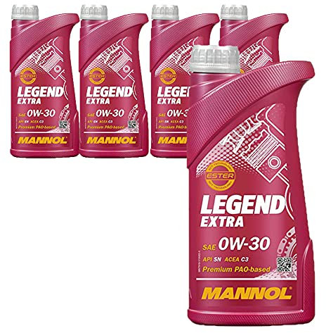 5 x1 Liter MANNOL 7919 Legend Extra 0W-30 MB 229.51 WSS-M2C950-A Motoröl