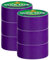 Duck Lot de 6 rubans adhésifs 283138_C Couleurs unies Violet 48 mm x 18,2 m