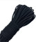Himtop Corda in nylon nero da 30 m, 6 mm, multifunzione, corda da appendere, corda di trazione per campeggio, attività all'aperto, giardino, garage, stendibiancheria.