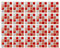 20 Stück 20 x 20cm Mosaik Fliesenaufkleber Wandfliese Aufkleber für Fliesen für Bad und Küche Deko Fliesenfolie Selbstklebende Fliesenaufkleber (Rote Mischung)