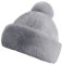 iSpchen Damenmütze Fellmütze Kunst Pelz Mütze Kunstpelzmütze Winter Warme Mütze Kunstfell Wintermütze Bommel Ohrenschutz Cap Mütze,Grau