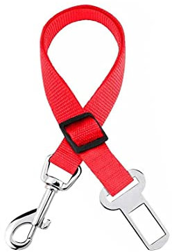 1 Pezzi Cane Cintura di Sicurezza, Guinzaglio Cane Auto per Cani/Gatti, Guinzaglio Regolabile in Nylon con Gancio per Il Massimo Comfort – Cani Grandi e Picco - (rosso)