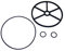 jardiboutique - Kit Joint de Rechange vanne 6 Voies Filtre a Sable Piscine Compatible Astral 4404120