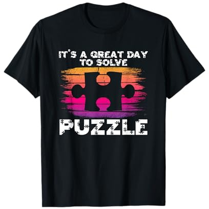 Great Day To Solve Puzzle | Jigsaw Puzzle Pieces T-Shirt