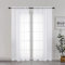 Chyhomenyc Lot de 2 rideaux transparents blancs de 183 cm de long, filtrant la lumière, double passe-tringle, rideaux de fenêtre pour porte française, chambre à coucher, salon et chambre d'enfant, 106