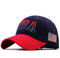 Usa Flag Baseball Cap American Stickerei Verstellbarer Schnapphut -Baumwoll -außenschutz Sonnenhut Hip Hop Caps Für Unisex