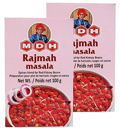 MDH Rajmah Masala | 100G | Red Kidney Beans Curry | Rajma Gravy | Tasty and Delicious | Indian Origin (Pack of 2)
