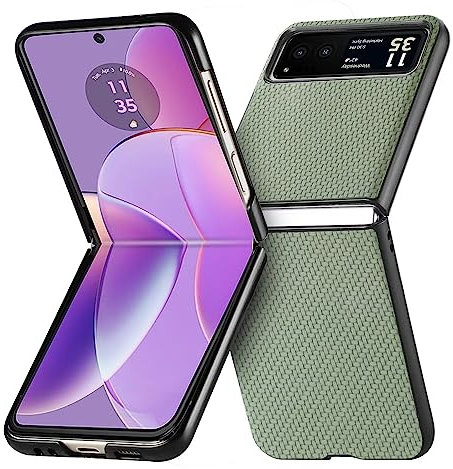 FTRONGRT Hülle für Motorola Razr 40, Ultra Dünn, Leicht, Anti-Kratzer, Stoßstange Hardcase Handyhülle für Motorola Razr 40.Grün